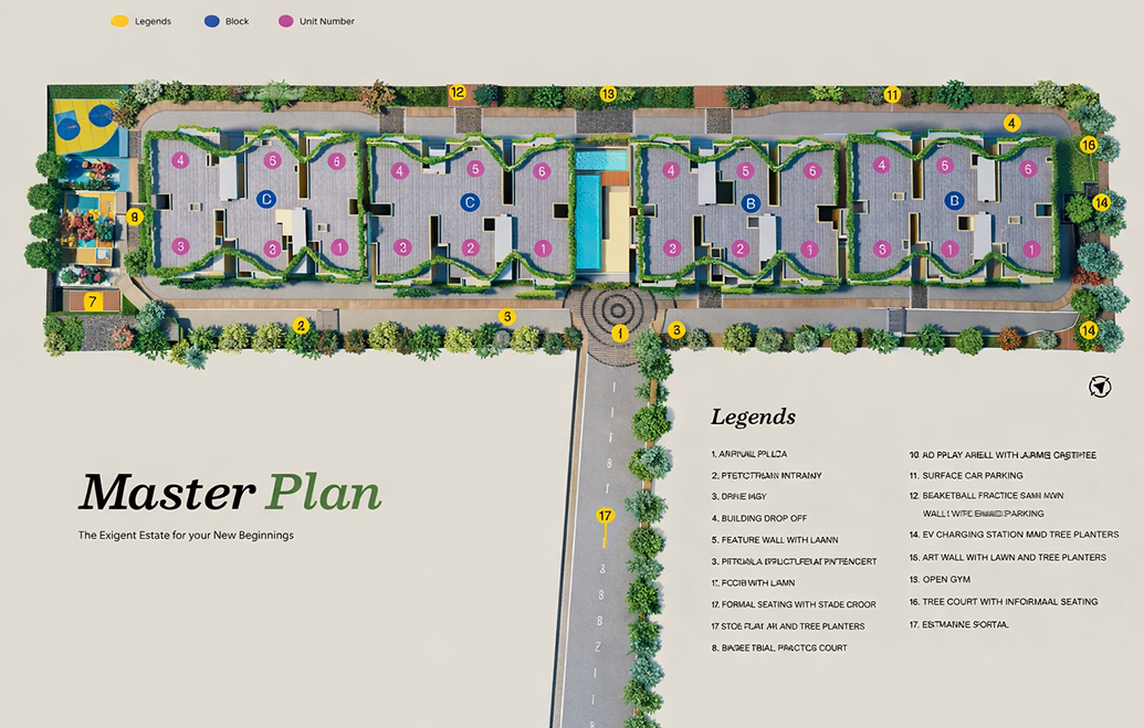 Mana Cresta Master Plan layout
